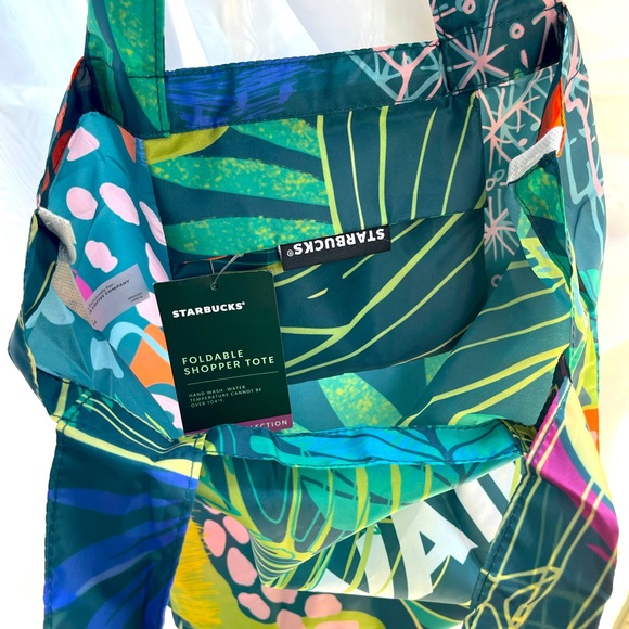 🌴🌈STARBUCKS Hawaii Collection Foldable tote - Picture 5 of 8